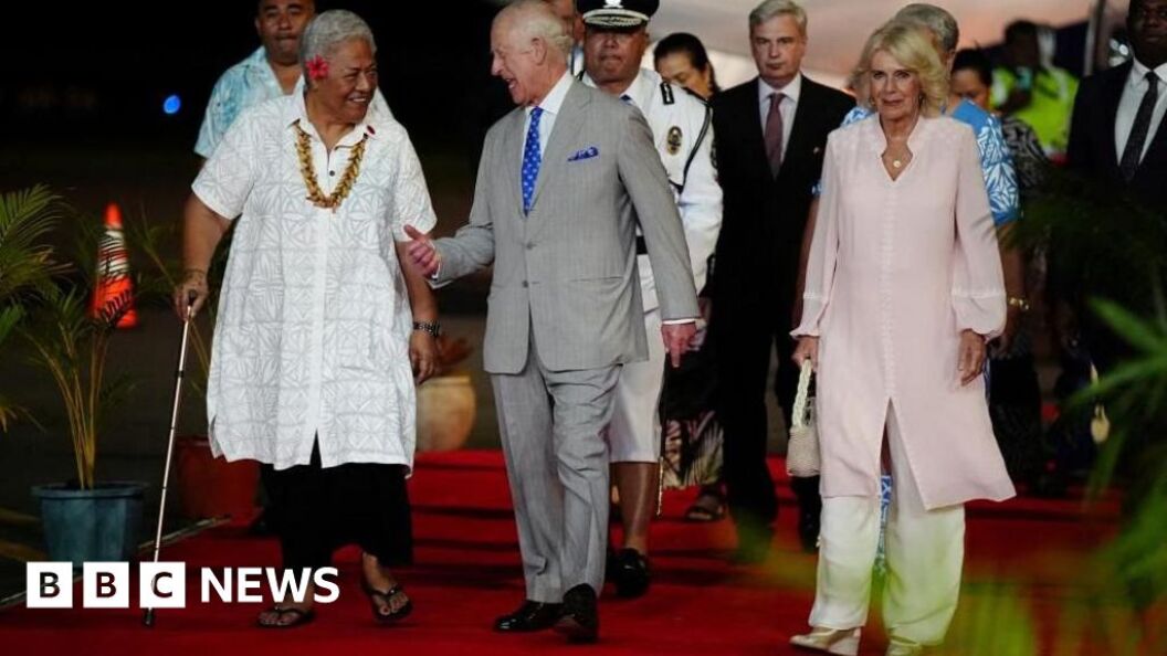 SEPE King Charles and Queen Camilla arrive in Samoa for state visit